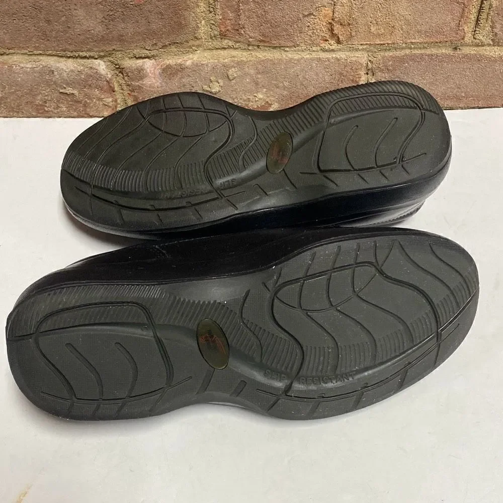 RED WING Steel Toe Slip-On Electrical Hazard Black Leather Loafer 6646 Size 7 EE